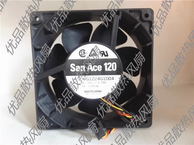 Sanyo 9G1224G1D04 DC24V 0.50A 12CM Inverter Cooling Fan