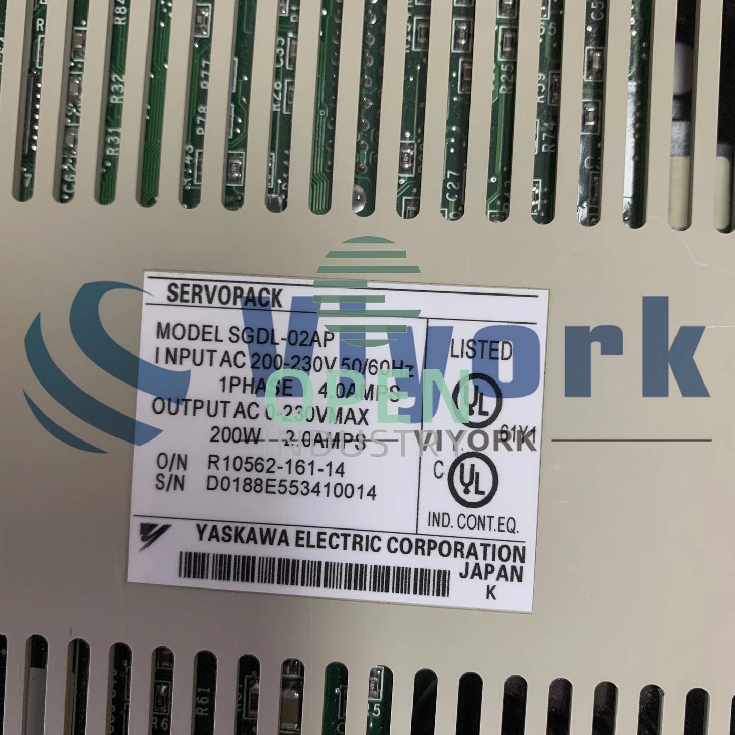 1PCS Yaskawa SGDL-02AP SERVO DRIVE 200W 4AMP 200-230V INPUT 1PHASE