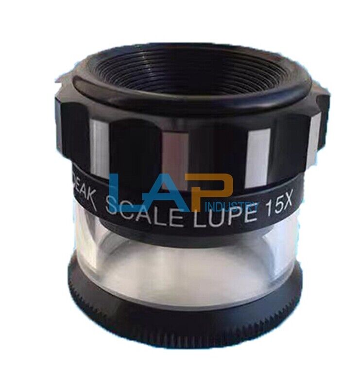 PEAK 15X Portable Magnifier with 0.1mm Scale - Model 2016 - KOEED