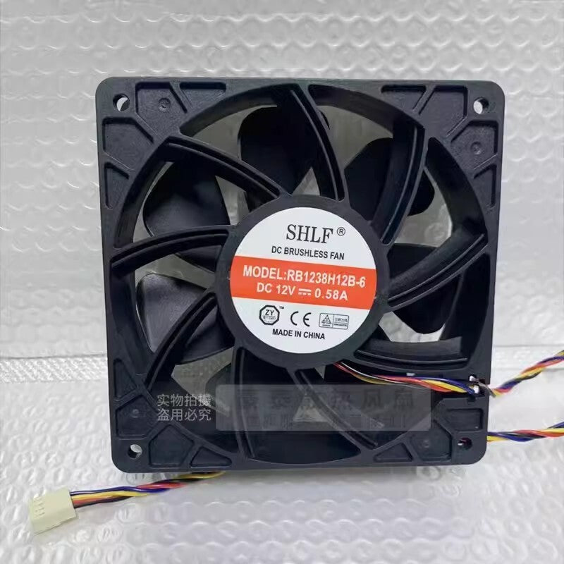 SHLF RB1238H12B-6 12038 DC12V 0.58A 4-Pin Silent Cooling Fan