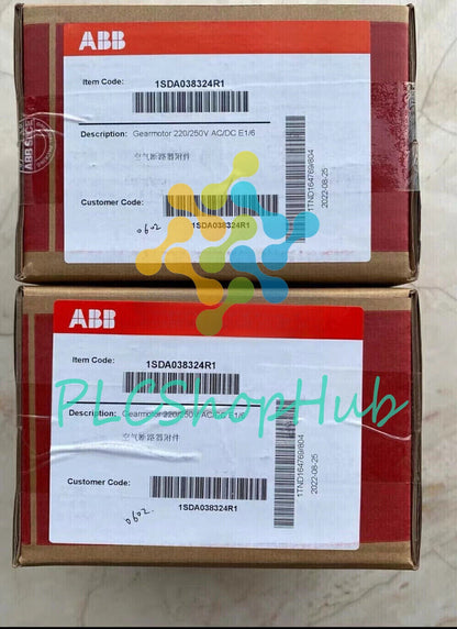 1PCS ABB Energy Storage Motor SACE S.p.a 220 / 250V 1SDA038324R1
