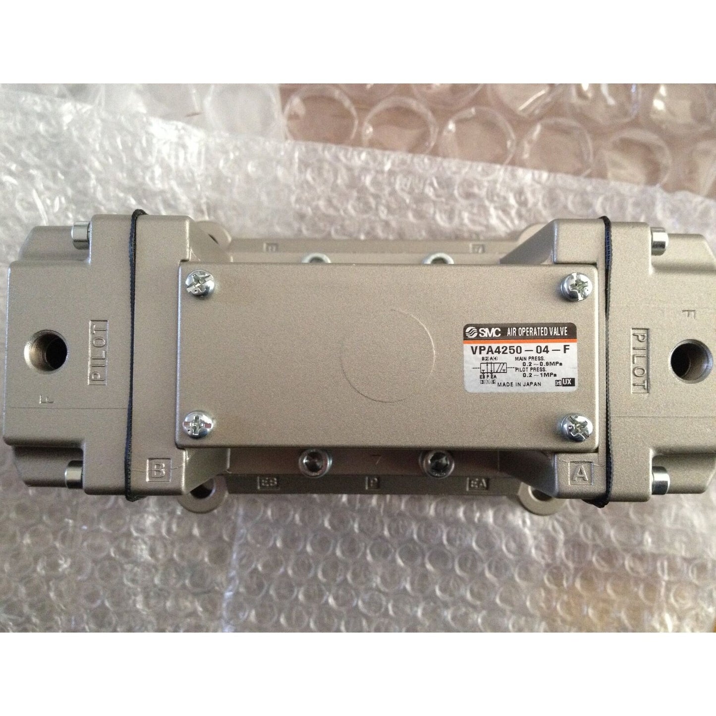 Professional industrial flow control valve VPA4250-04-F by ONE SMC, designed for reliable five-way valve performance in various applications - ONE SMC