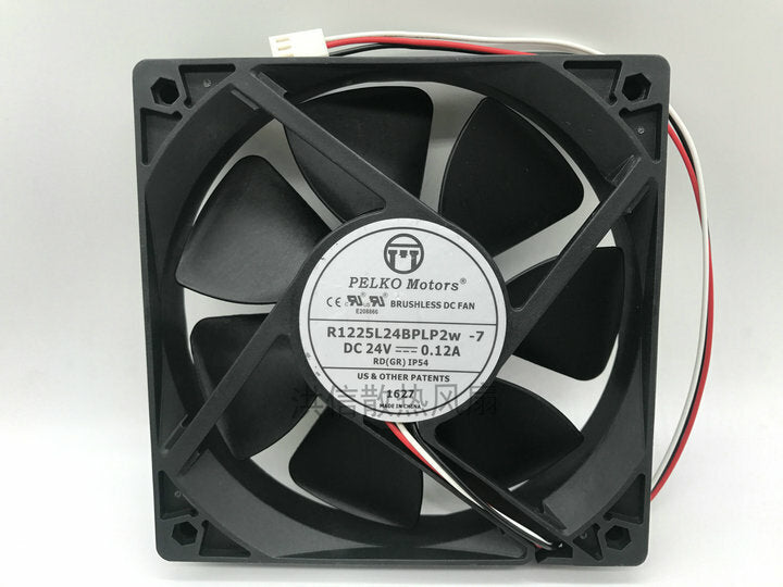 1pcs  PELKO MOTORS R1225L24BPLP2w -7 DC24V 0.12A 12CM fan 2pin