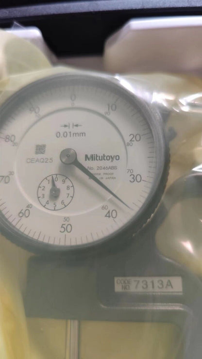 Mitutoyo 7313A Dial Thickness Gage 0-10mm Thickness Measurement Tool - MITUTOYO