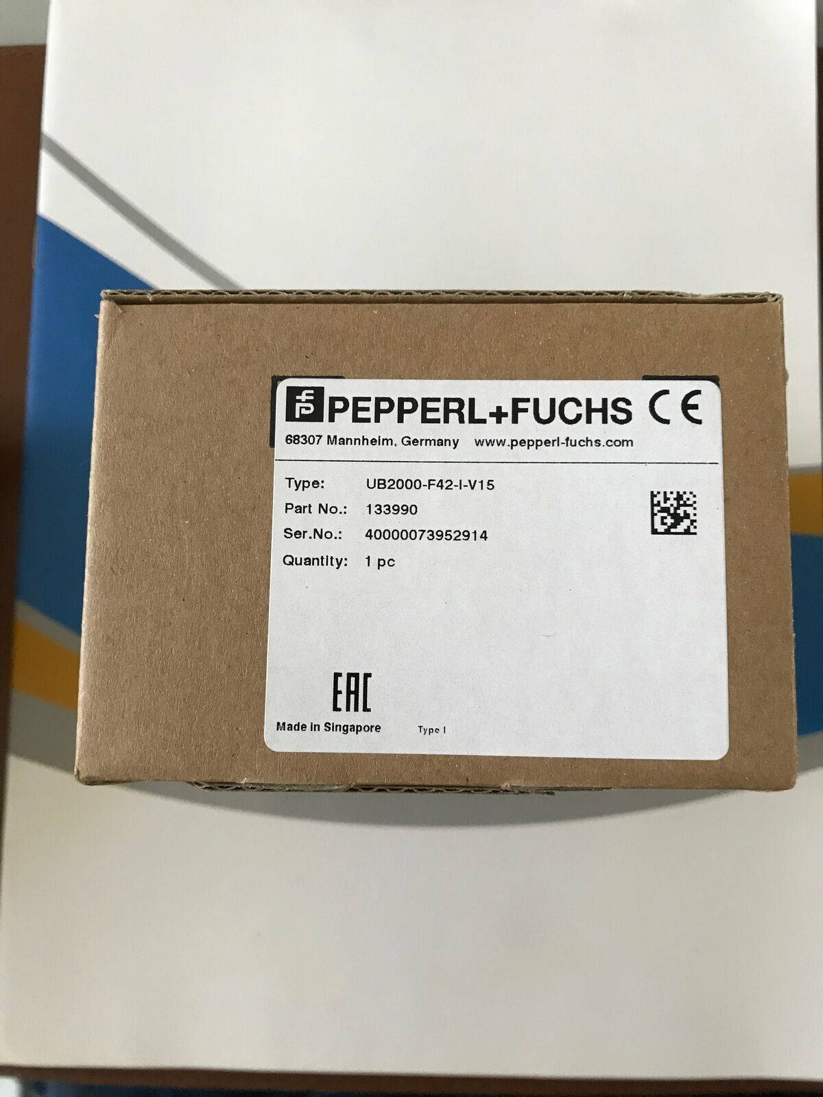 Pepperl + Fuchs UB2000-F42-I-V15 Sensor - PEPPERL + FUCHS