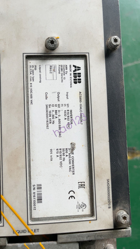 used ACS880-104LC-0860A-7 Inverter test good By - ACS