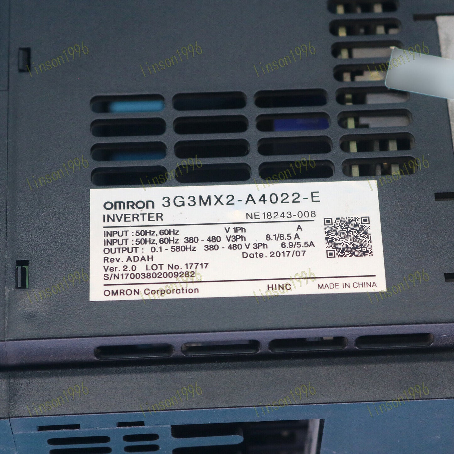 Omron Inverter Tested SHIP 3G3MX2-A4022-E - OMRON