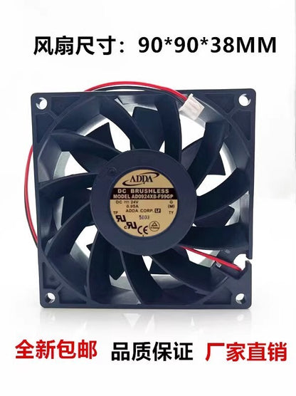ADDA AD0924XB-F99GP 9038 DC24V 0.95A 9CM 2-Wire Inverter Cooling Fan
