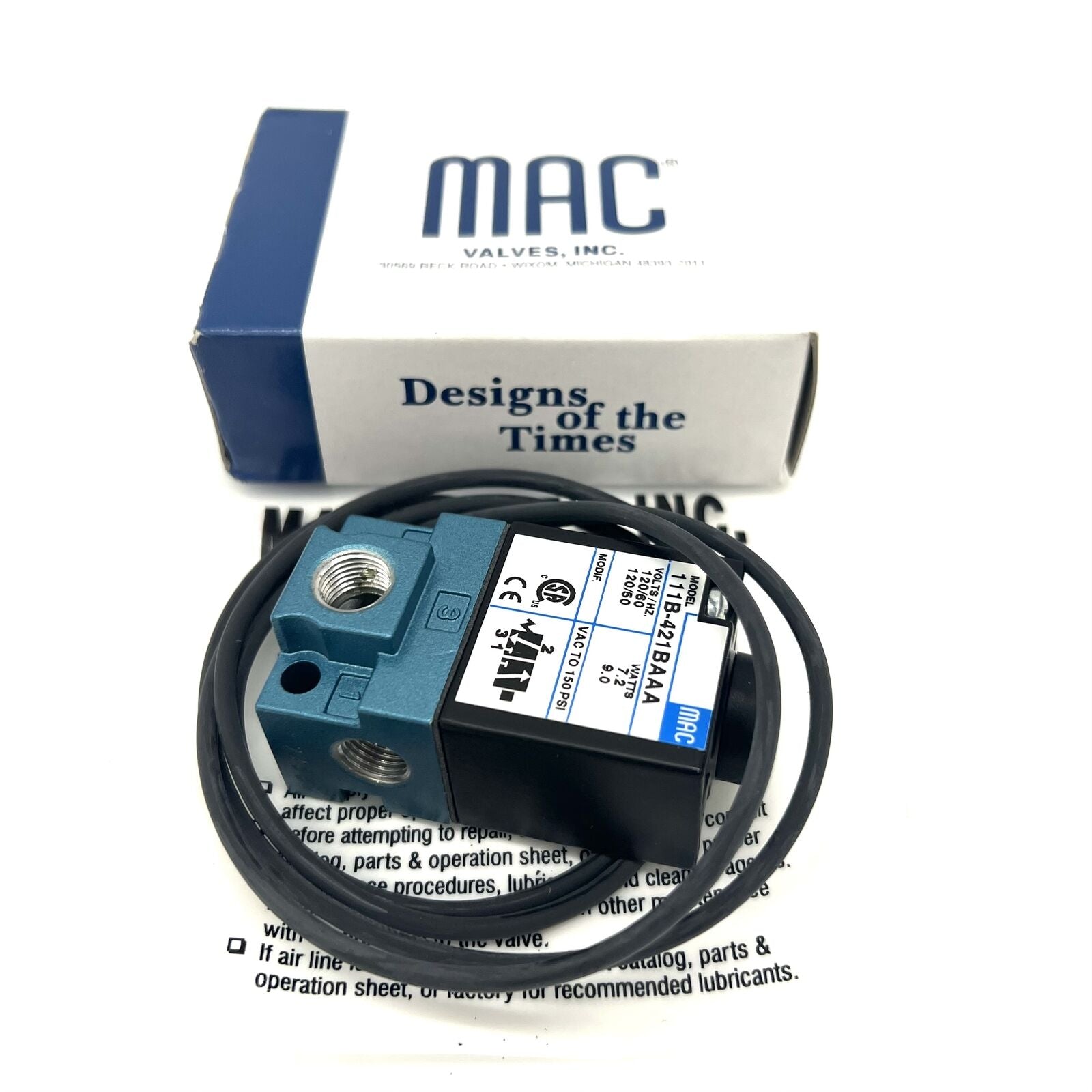 new 1PCS FOR MAC 111B-421BAAA Solenoid Valve - MAC