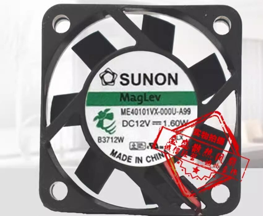 new SUNON ME40101VX-000U-A99 4010 DC12V 1.60W 4CM 2-Wire Silent Cooling Fan