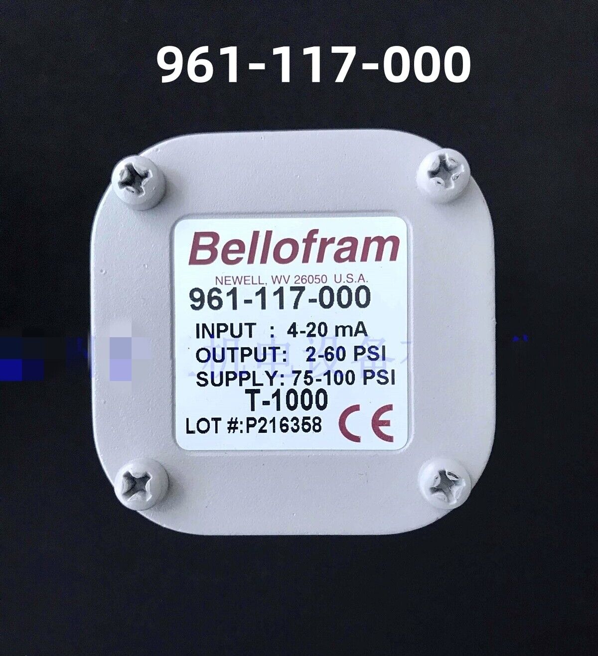 new 1pc  BELLOFRAM T-1000 Electric Proportional Valve Converter 961-117-000 60PSI