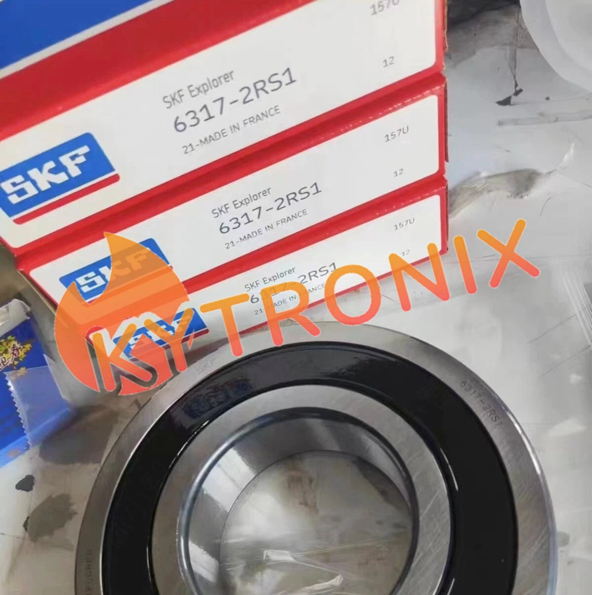SKF 6317-2RS1 deep groove ball bearing 1PCS
