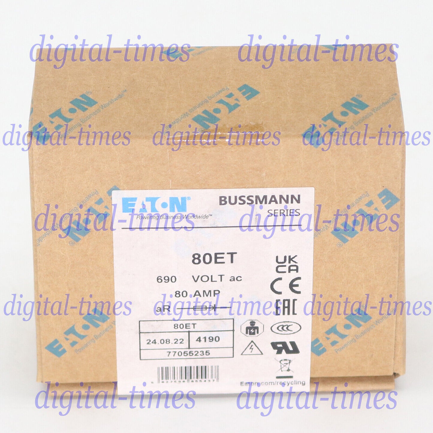 Fuse Bussmann Eaton BX88:4 80ET 80A 690V - BUSSMANN