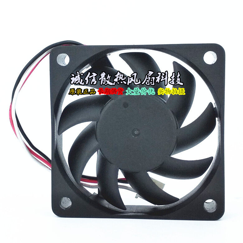 used ADDA AD0612LX-D96 6015 6cm 12V 0.14A inverter chassis cooling fan