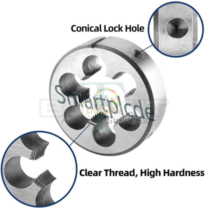 M50 X 1.5 Tap and Die Set Right Hand, M50X1.5 Machine Tap and Round Die##