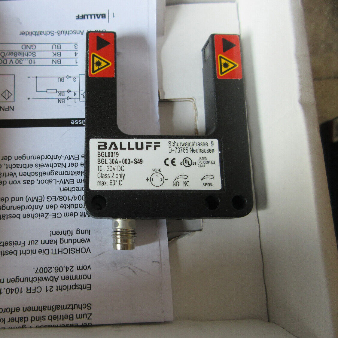 1PC BALLUFF Photoelectric Switch BGL 30A-003-S49 - BALLUFF