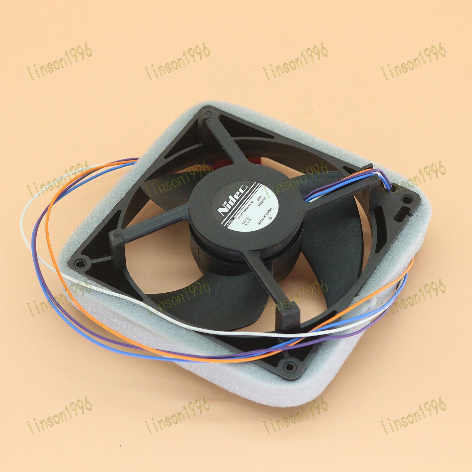 new One  NIDEC U12E12MS4A3-57 J232 Waterproof Mute Cooling Fan 12V 0.17A NIDEC