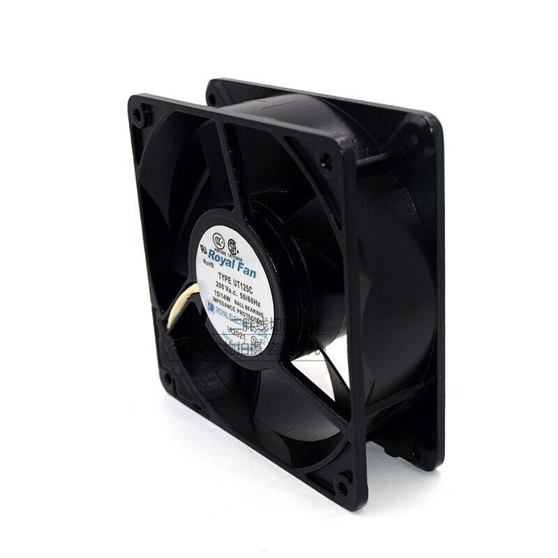 new Royal Fan TYPE UT125C high-temperature fan 200VAC 15/14W 120*120*38mm