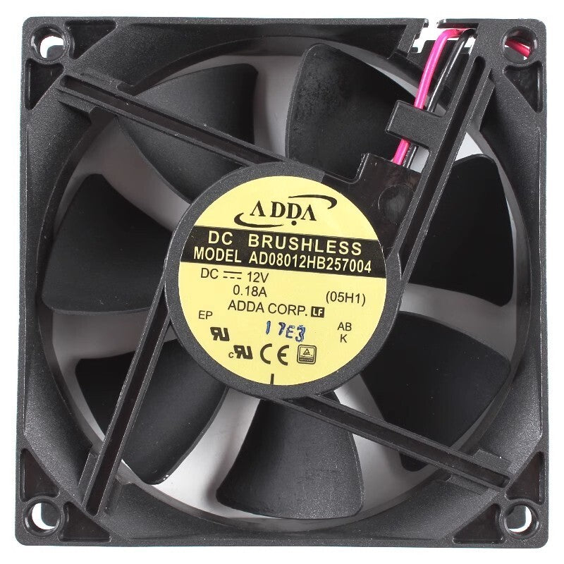 ADDA AD08012HB257004 8025 12V 0.18A 8 cm 2-wire waterproof cooling fan