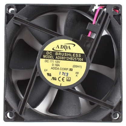 ADDA AD08012HB257004 8025 12V 0.18A 8 cm 2-wire waterproof cooling fan