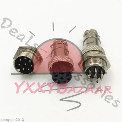 GX16/GX20/GX12 Ation Plug Male&Female Wire Panel Metal Connector 2/3/4/5/6Pin