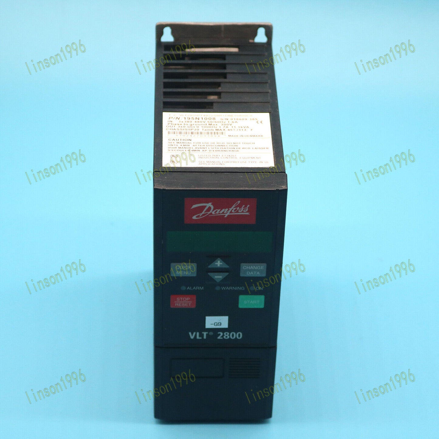 Used Danfoss Inverter Drive 195N1008 VLT2805PT4B20SBR1DBF10A00C0 Tested Good - DANFOSS