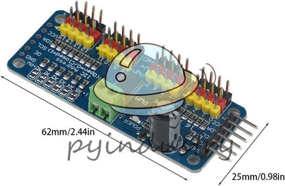 4Pcs PCA9685 16-Channel Module PWM/Servo/servo Driver Board Controller IIC...