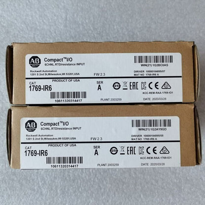 Allen Bradley CompactLogix 6 Pt RTD Module 1769IR6 SER A New Sealed - ALLEN BRADLEY