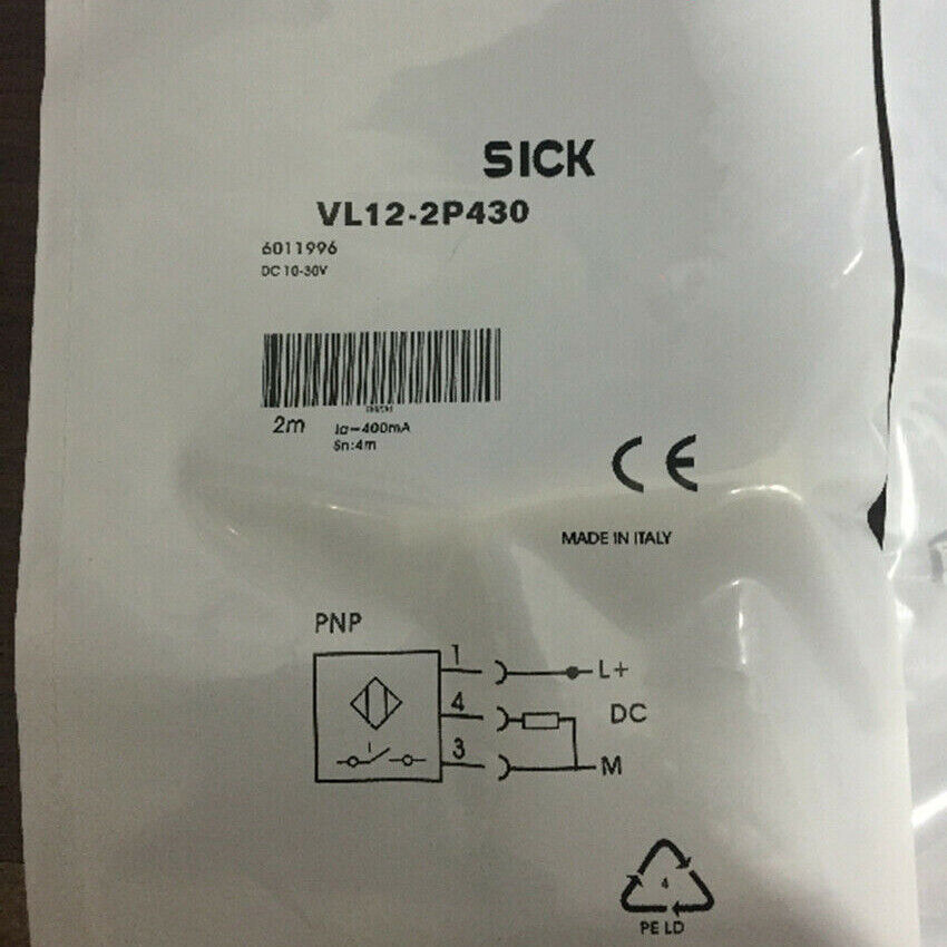 SICK Photoelectric Switch Sensor VL12-2P430 - High-Efficiency 1-Port Motion Detection System - SICK