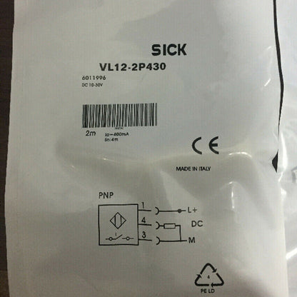 SICK Photoelectric Switch Sensor VL12-2P430 - High-Efficiency 1-Port Motion Detection System - SICK