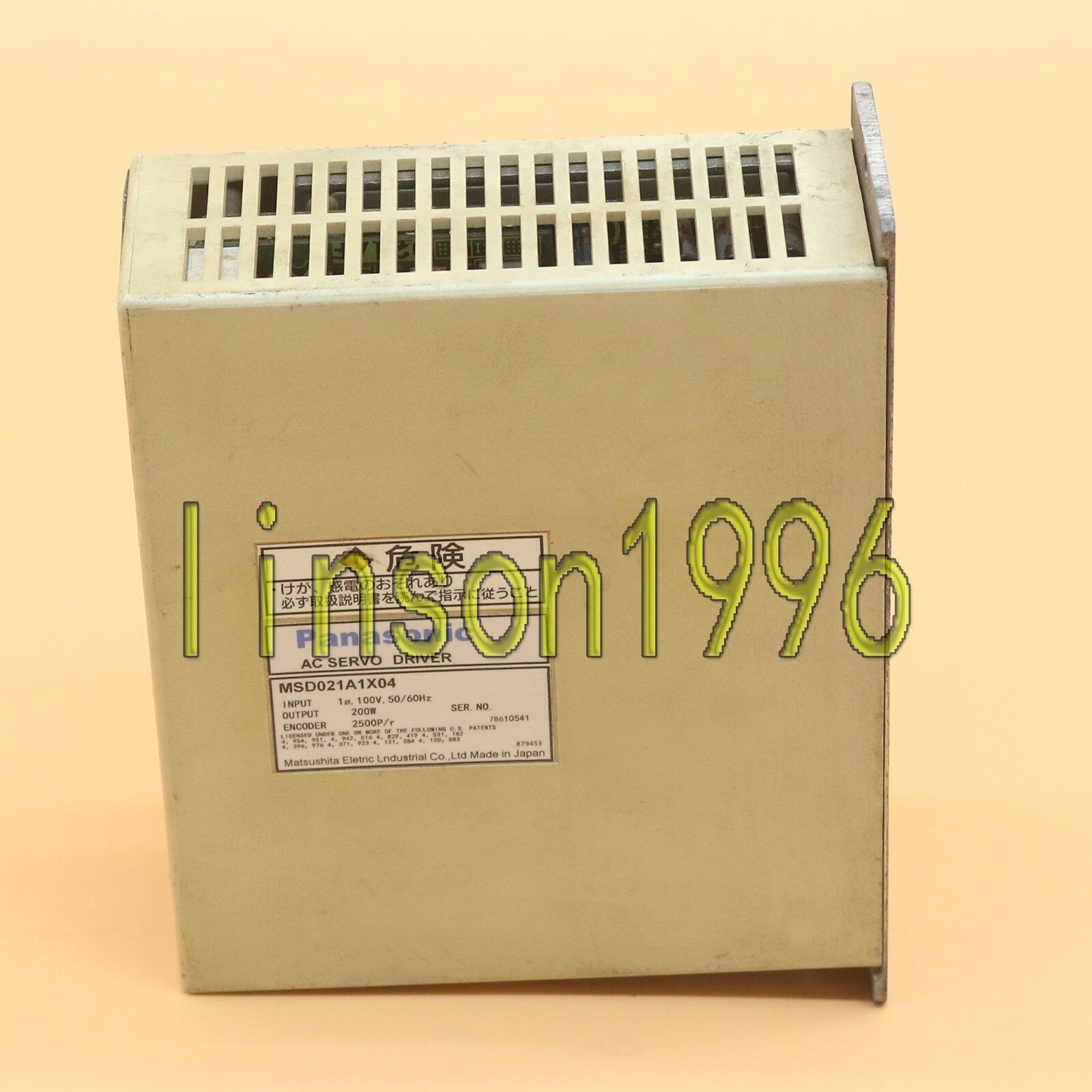 Used Panasonic MSD021A1X04 Servo Drive – Tested - PANASONIC