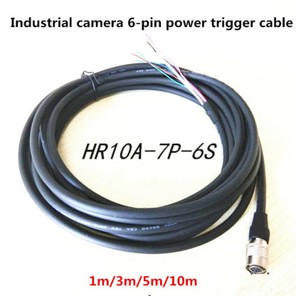 new Industrial Camera Hirose HR10A-7P-6S Shielded Trigger Cable Towline Power Cable