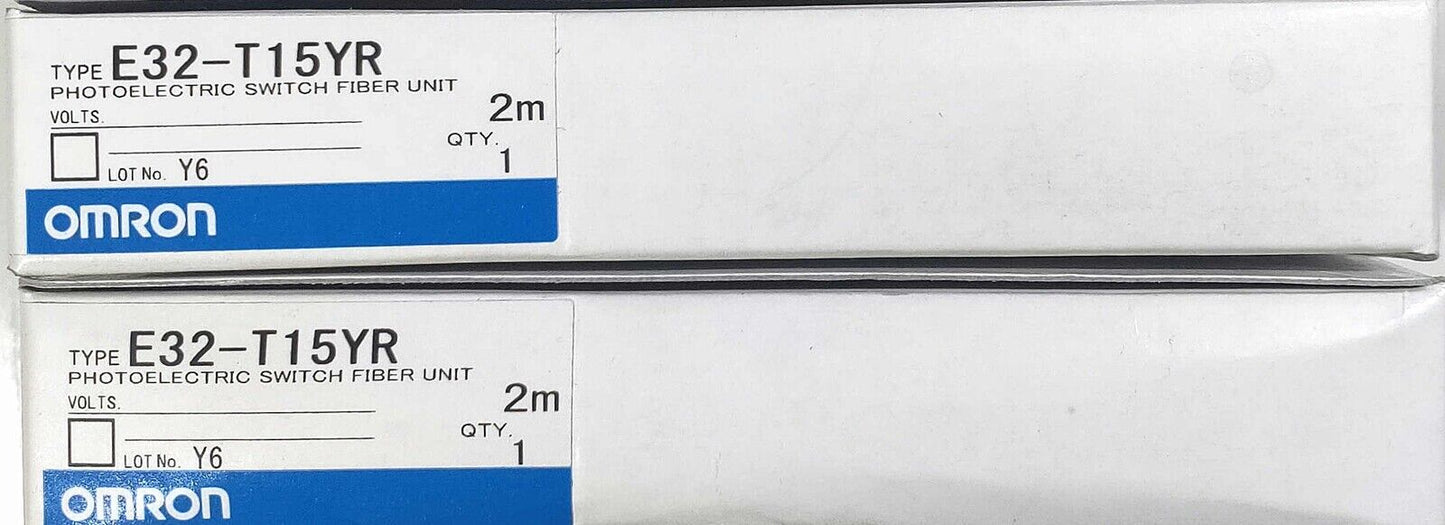 OMRON E32-T15YR 2M Through-beam Fiber Optic Sensor | High Precision Industrial Fiberoptic Sensor | OMRON Through-beam Fiber Optic Sensor - OMRON