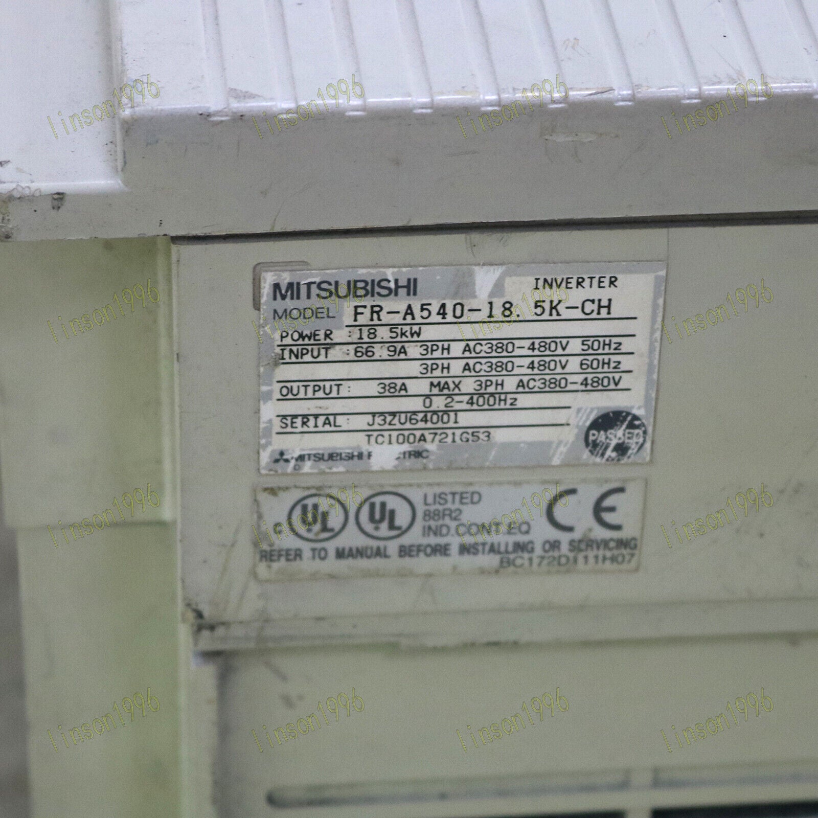 Mitsubishi FR-A540-18.5K-CH A500 380V inverter Tested Good OK - MITSUBISHI