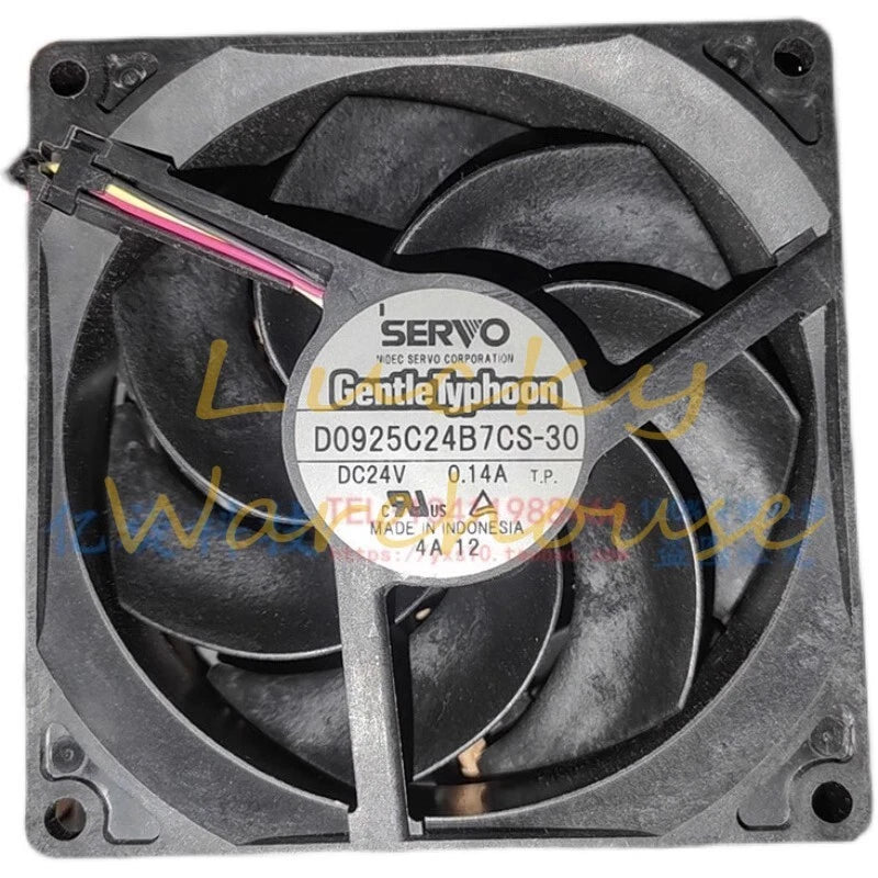SERVO D0925C24B7CS-30 DC24V 0.14A 3-Wire Cooling Fan