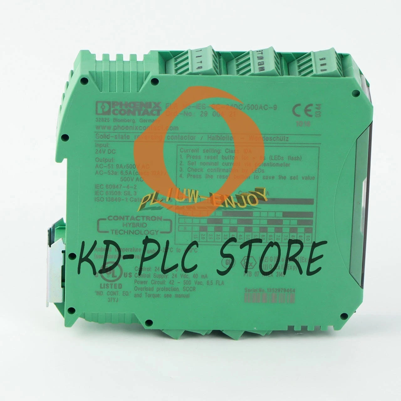 1PC Phoenix Contact 2900421 relay ELR H5-IES-SC-24DC/500AC-9