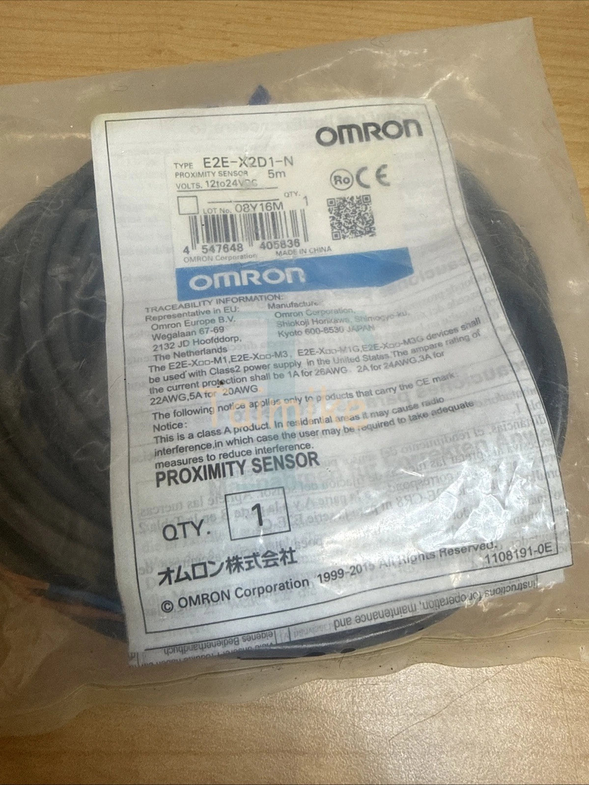 ! Omron E2E-X2D1-N Proximity Sensor 5m