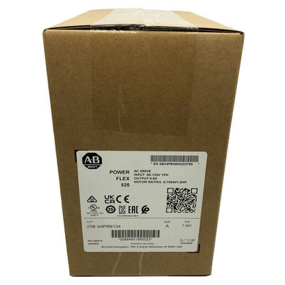 25B-V4P8N104 PowerFlex 525 AC Drive 0.75kW (1HP) New AB Original - ABB