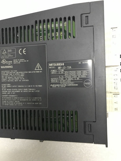 used ONE Mitsubishi servo drive MR-J3-70A 750W tested in good condition - MITSUBISHI