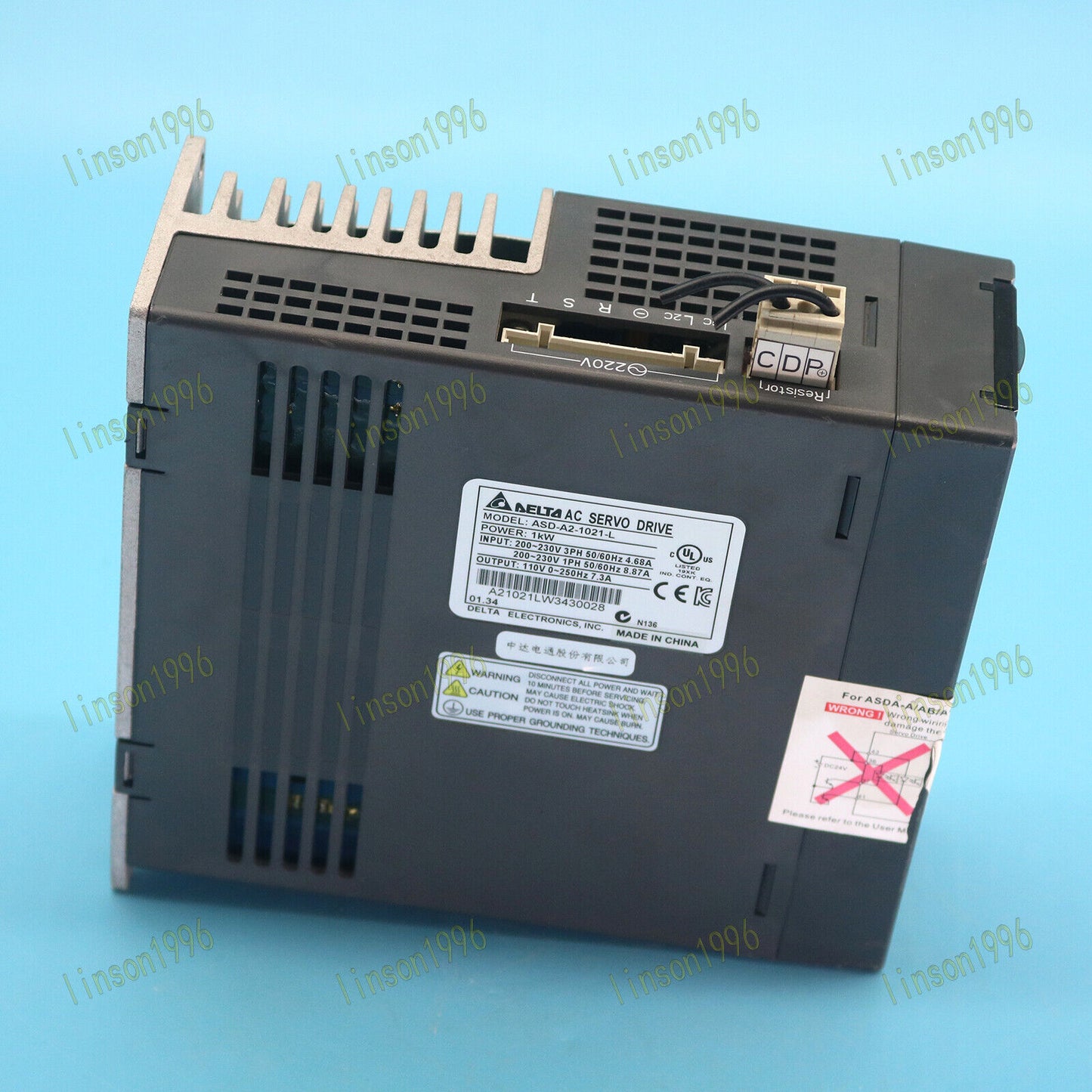 Used ASD-A2-1021-L AC Delta Servo Drive - DELTA