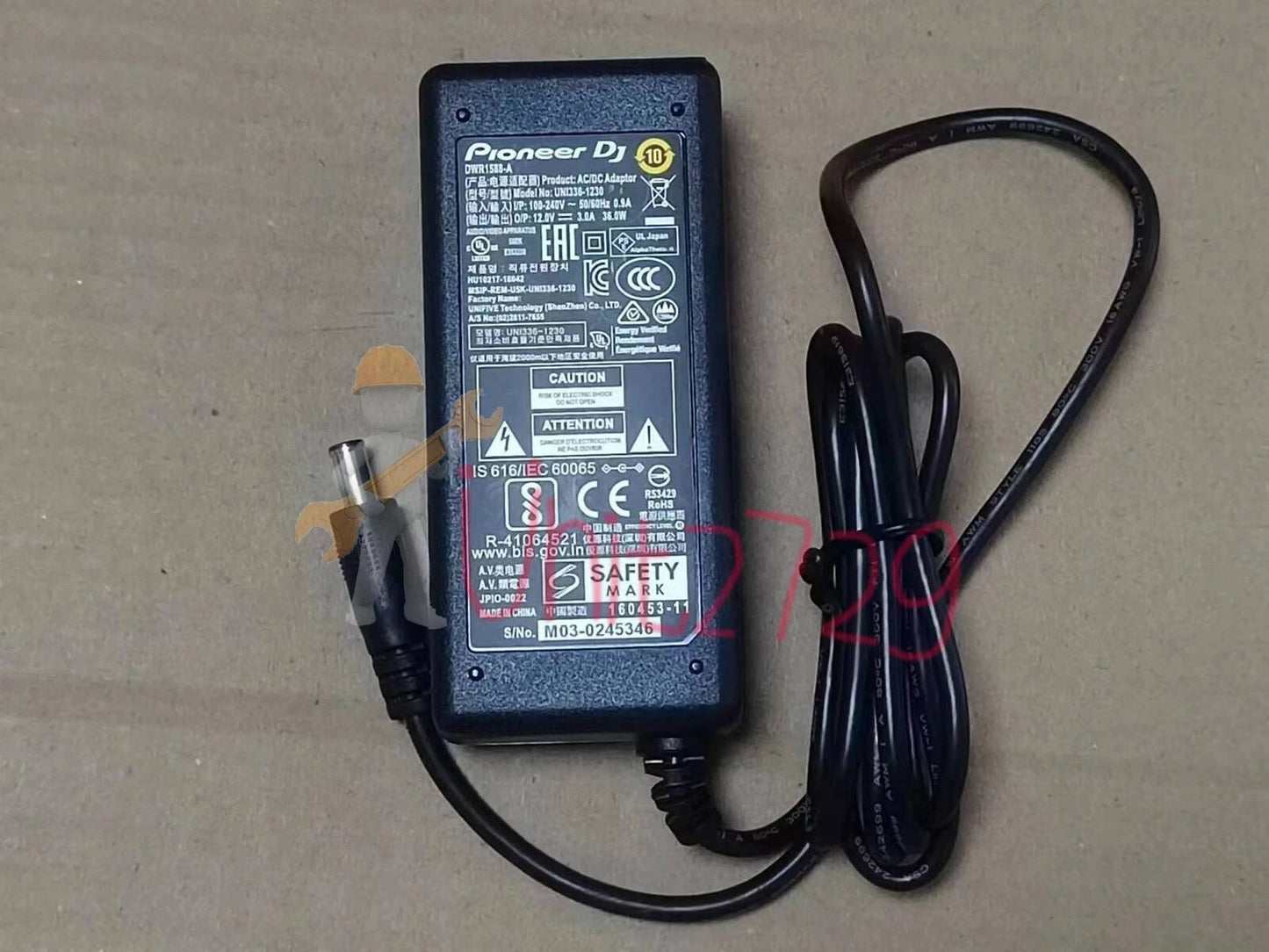 1X for Controller DDJ-1000 XDJ-800 DDJ-1000SRT Charger- 12V AC Adapter #un