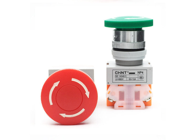 10PCS Chint NP4 Series NP4-11ZS/1 Pushbutton Switchs 1NO+1NC Free Ship