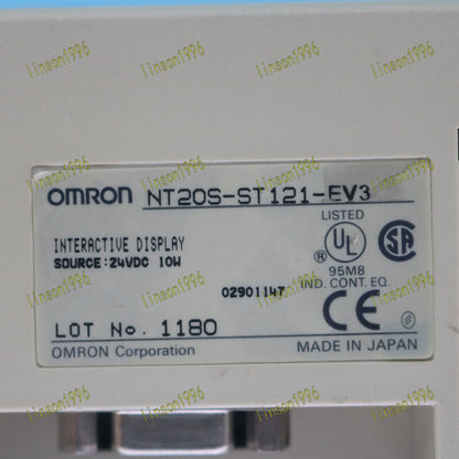 used ONE Omron PAN NT20S-ST121-EV3 Tested In Good Condition - OMRON