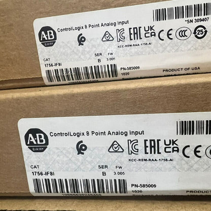New Allen Bradley 1756-IF8I SER B ControlLogix Analog 8 Point Input Module Optimize Your Automation Needs - ALLEN BRADLEY