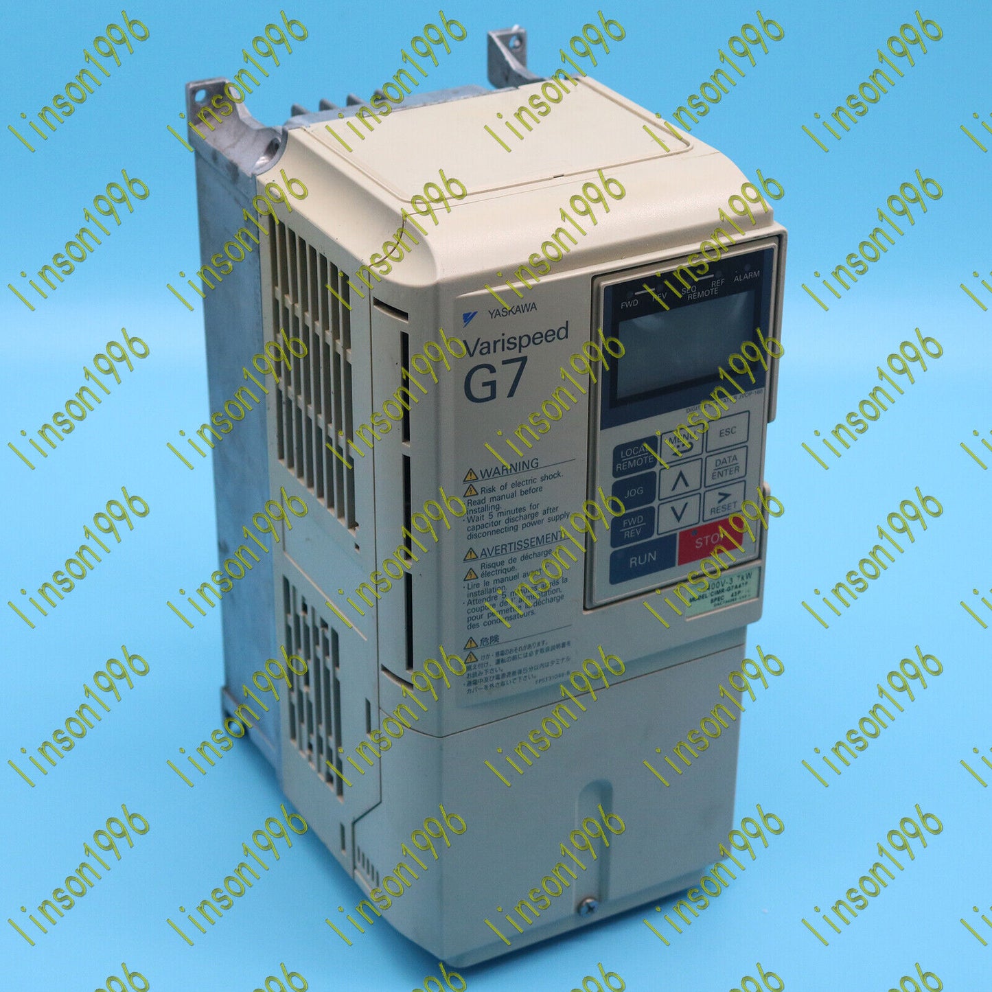 Used Yaskawa Inverter Model CIMR-G7A43P7 Tested OK - YASKAWA