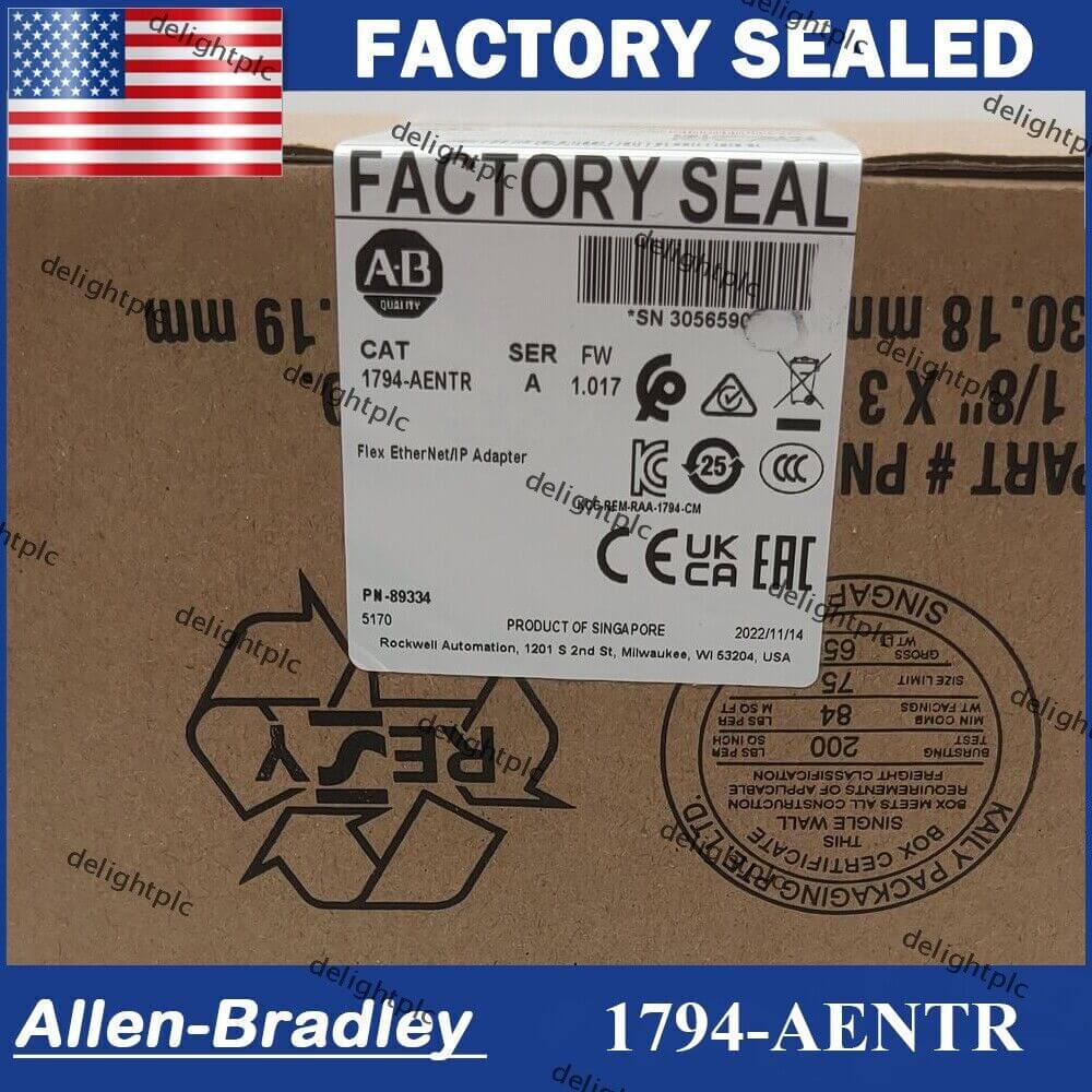 New Factory Sealed AB 1794-AENTR SER A Flex EtherNet/IP Adapter 1794AENTR US - KOEED