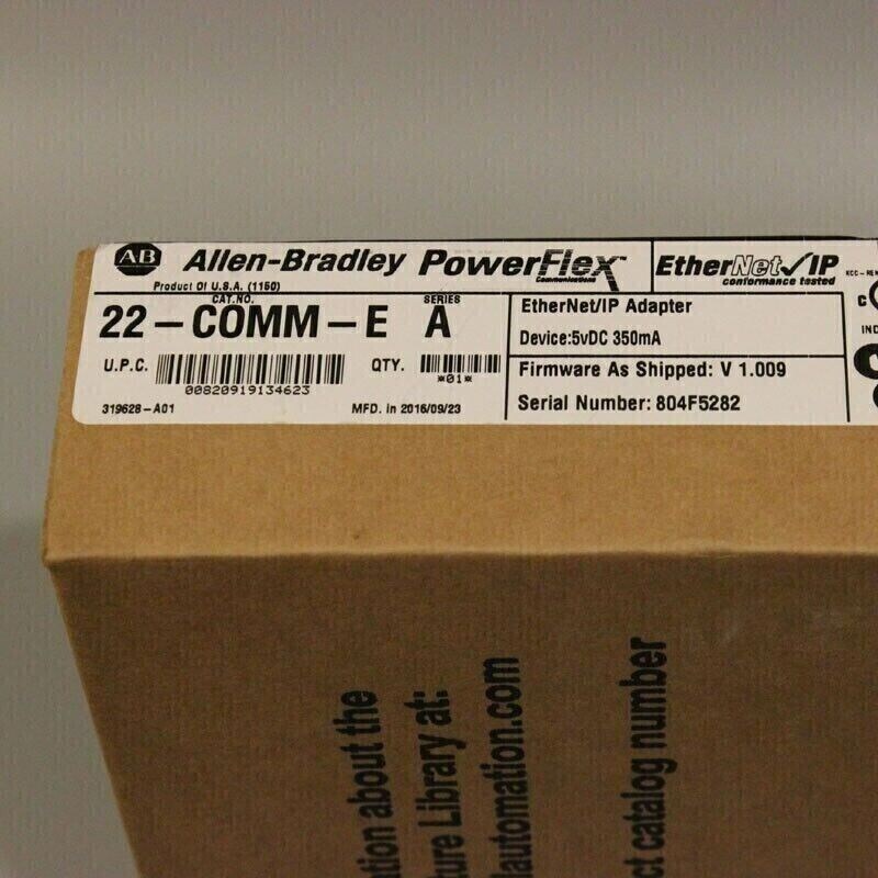 New Factory Sealed AB 22-COMM-E SER A PowerFlex Ethernet/IP Communication Adapter - POWERFLEX