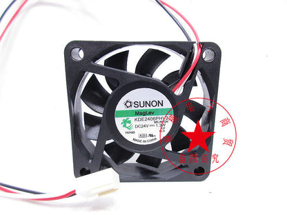 new SUNON KDE2406PHV2 6015 24V 1.3W 60mm Magnetic levitation silent cooling fan - SUNON