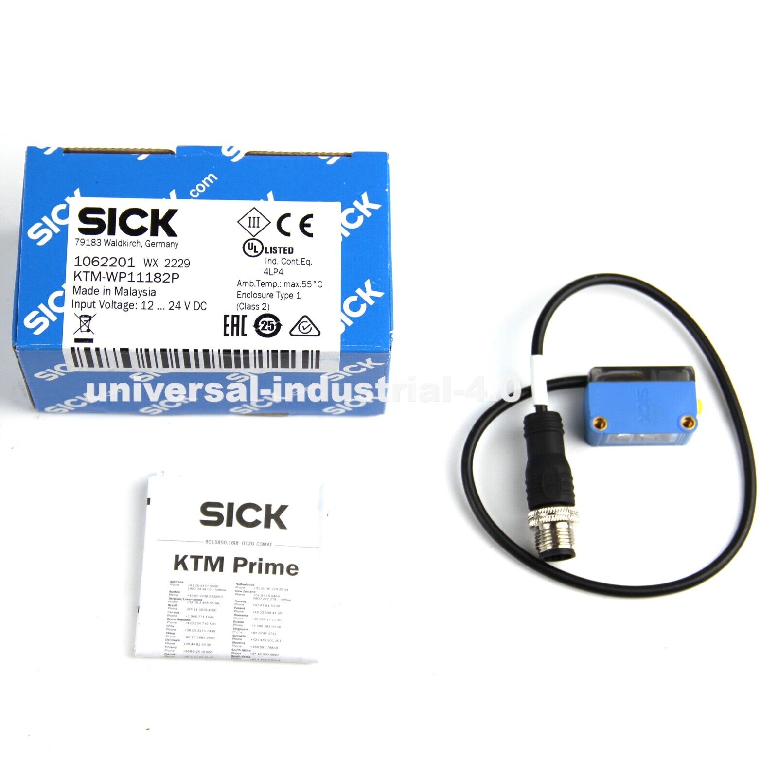 KTM-WP11182P Photoelectric Contrast Sensor for PLC - SICK