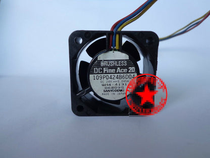 1pcs Sanyo 109P0424B6D04 Fine Ace 20 4020 4cm 24v 0.045A fan